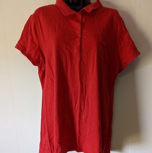 Women's 3XL Polo Shirt Red